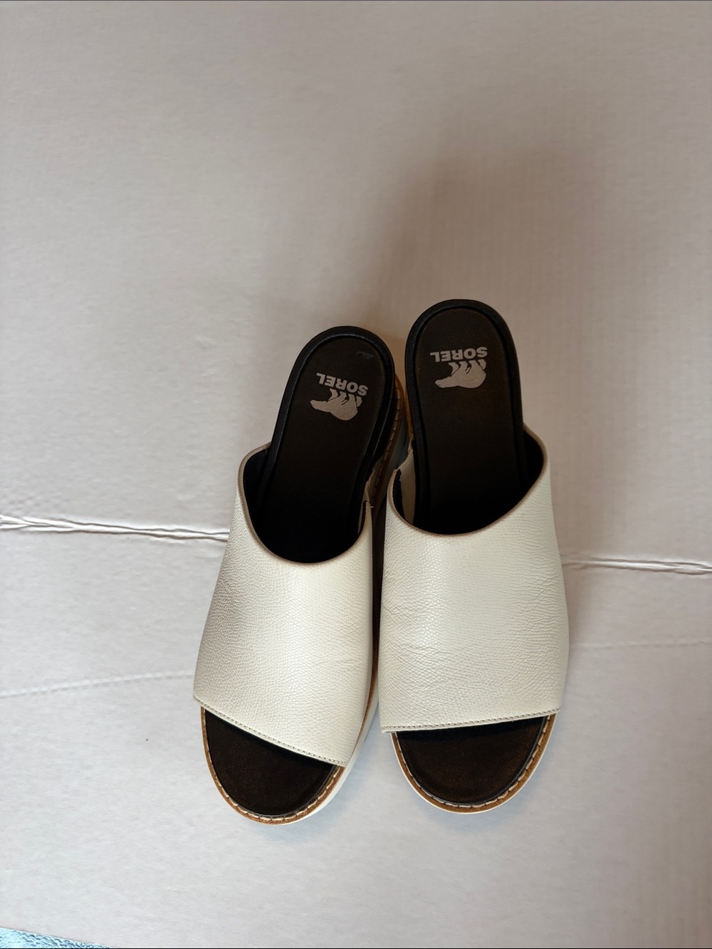 Sorel Women's Cream Open-Toe Slide Mules